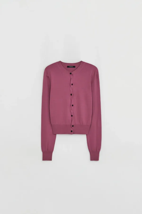UNBALANCE BUTTON CARDIGAN