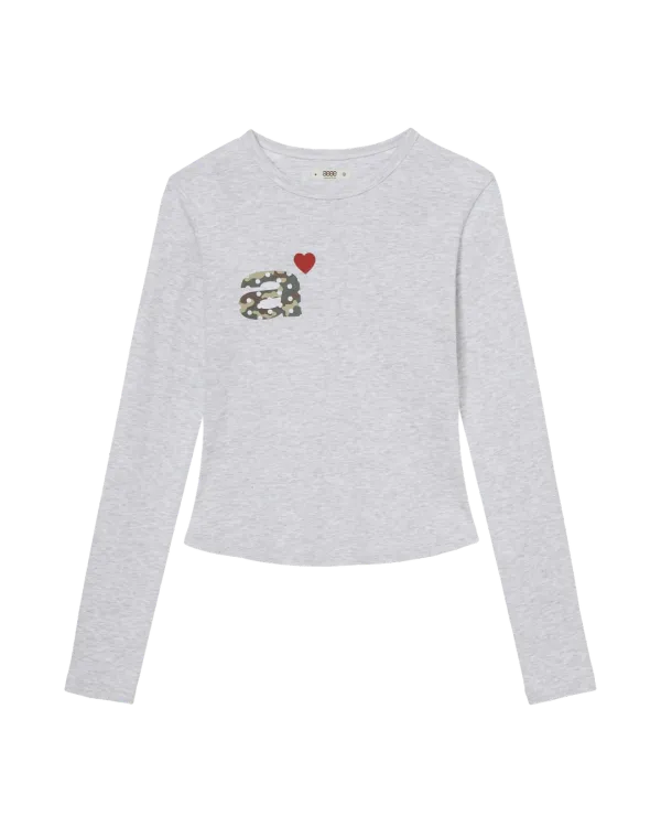 DOT SMALL LETTER L/S [LIGHT GREY/CAMO]