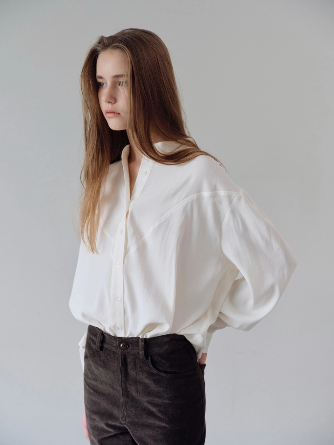 더릴 Timothy Blouse_Ivory 상품 이미지 2