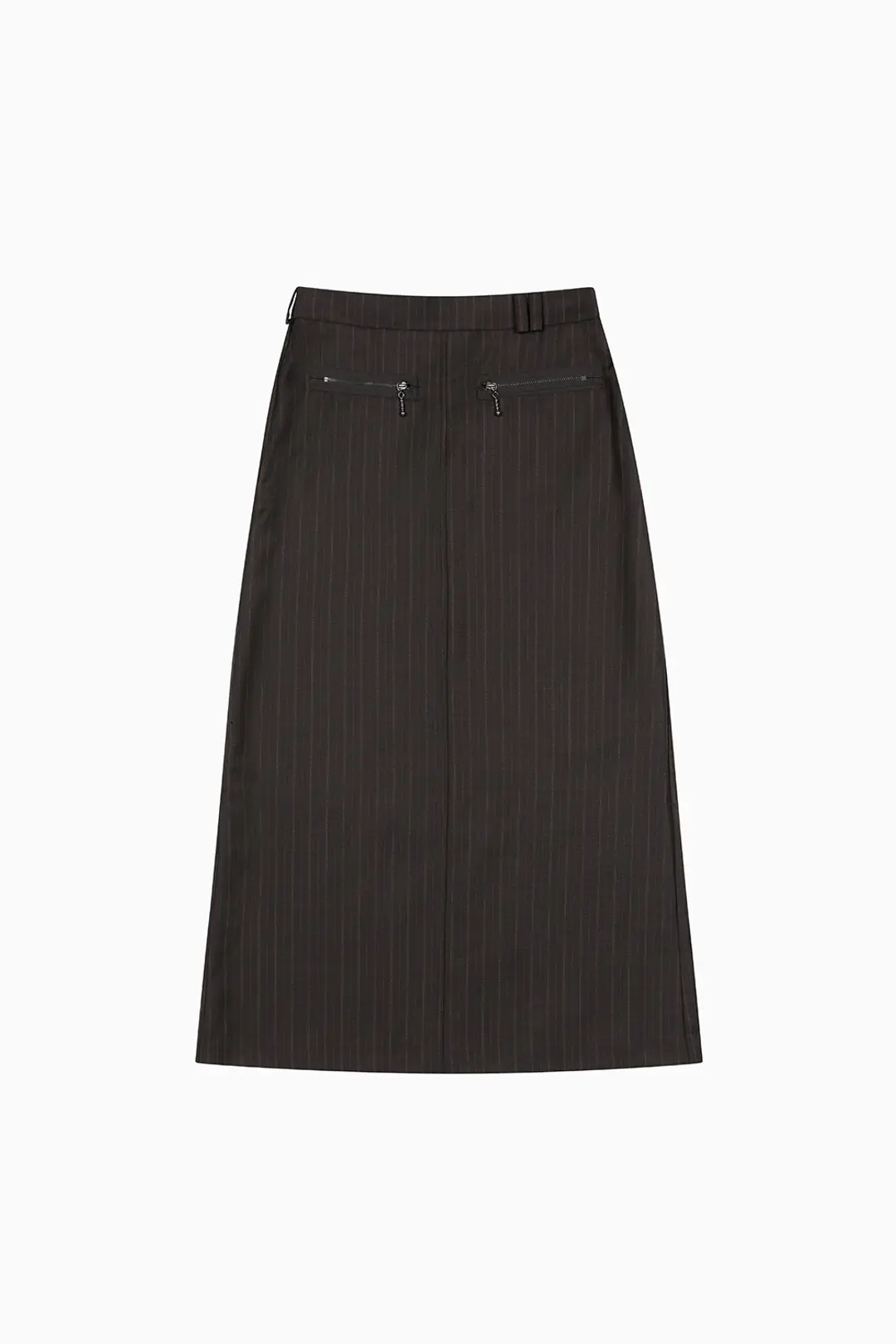 오헤시오 STRIPE SLIT LONG SKIRT, BROWN 상품 이미지 1