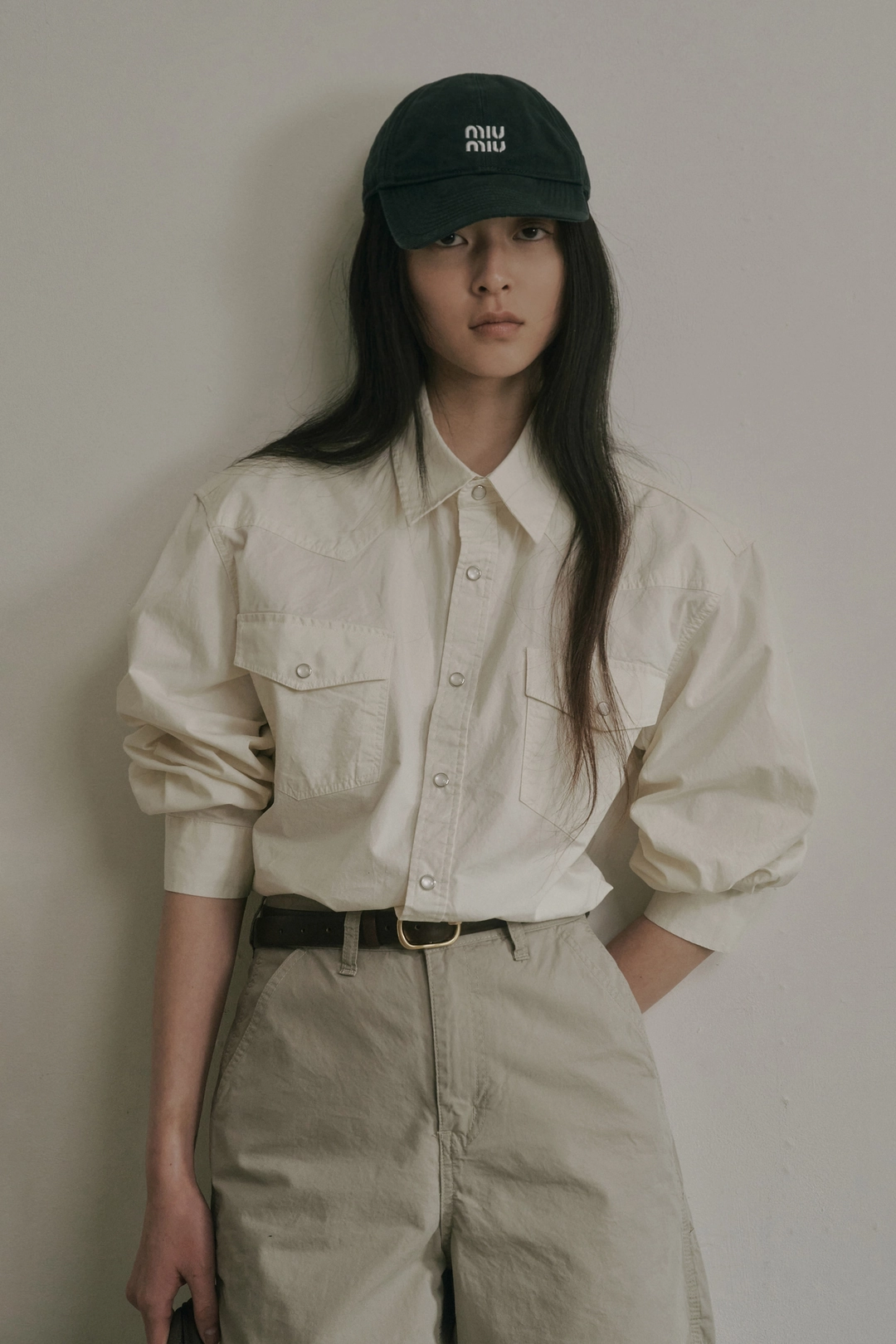 세이지먼트 BAYLOR SNAP BUTTON SHIRT_CREAM 상품 이미지 2