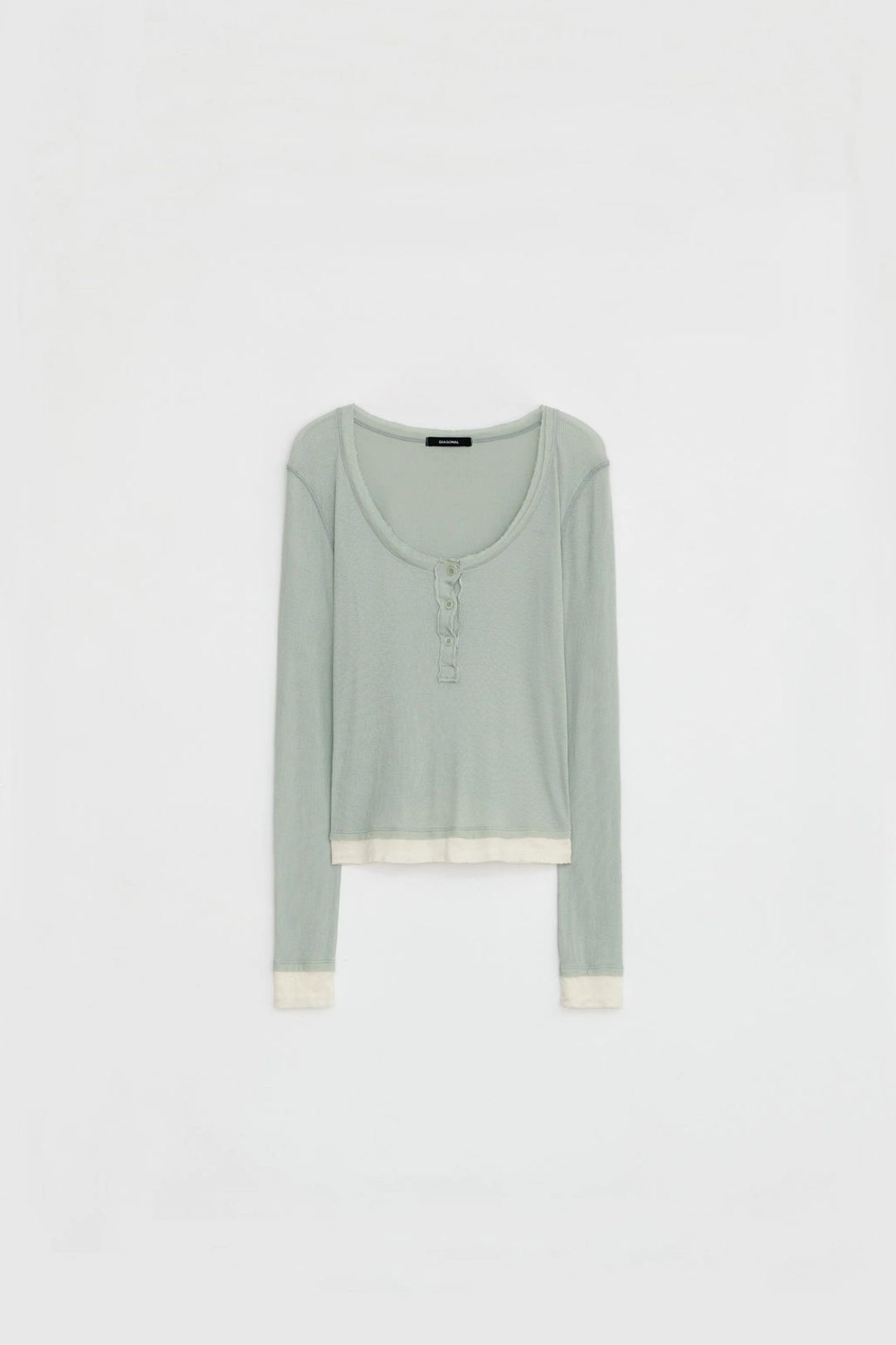 다이애그널 [9/18 순차출고] LAYERED HENLEY TEE 상품 이미지 1