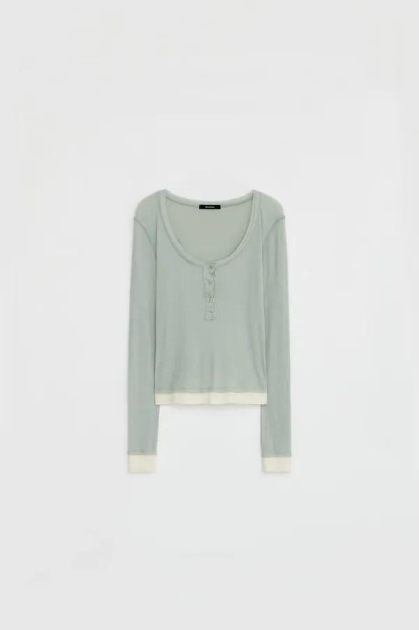 [9/18 순차출고] LAYERED HENLEY TEE