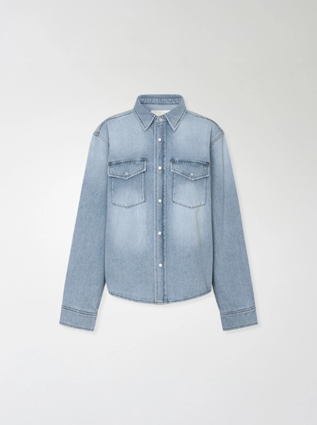 프레시라벨 Barrel denim shirt 상품 이미지 2