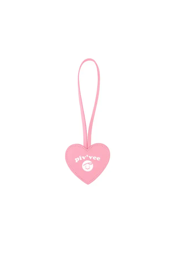 Heart Piv\'vee Name Tag (bubble pink)