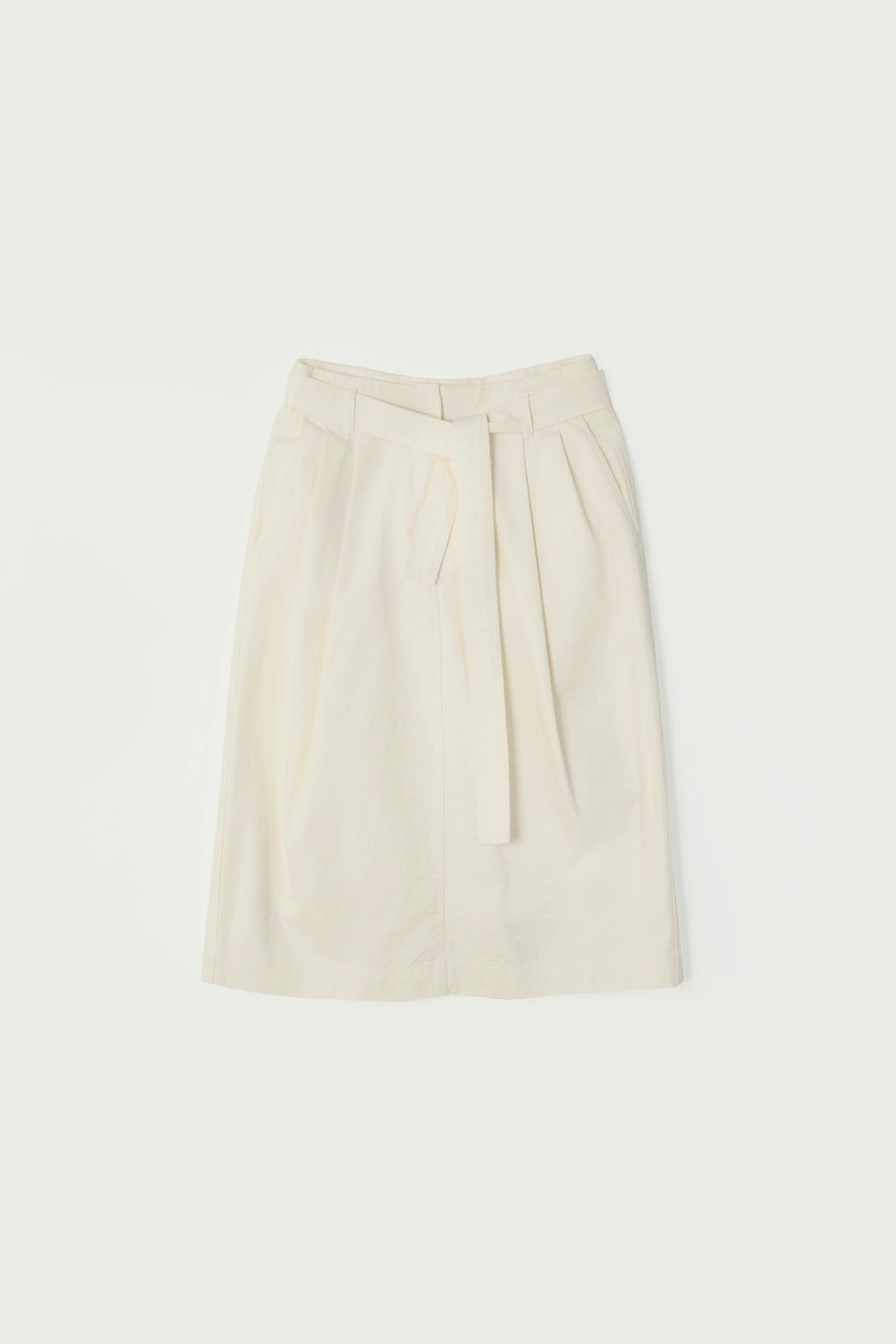 세이지먼트 CIRCE COTTON BELT SKIRT_CREAM 상품 이미지 1