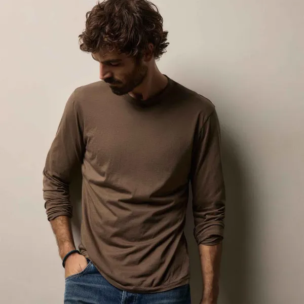 Luxe Lotus Jersey Long Sleeve - Caribou