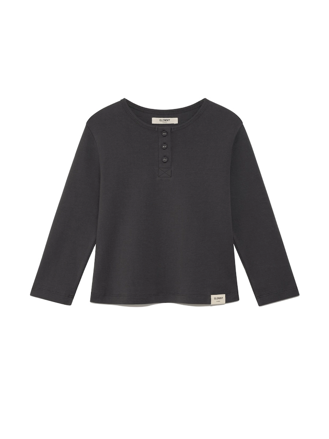 글로니 [2nd] 3/4 BUTTON FLY TEE (CHARCOAL) 상품 이미지 2