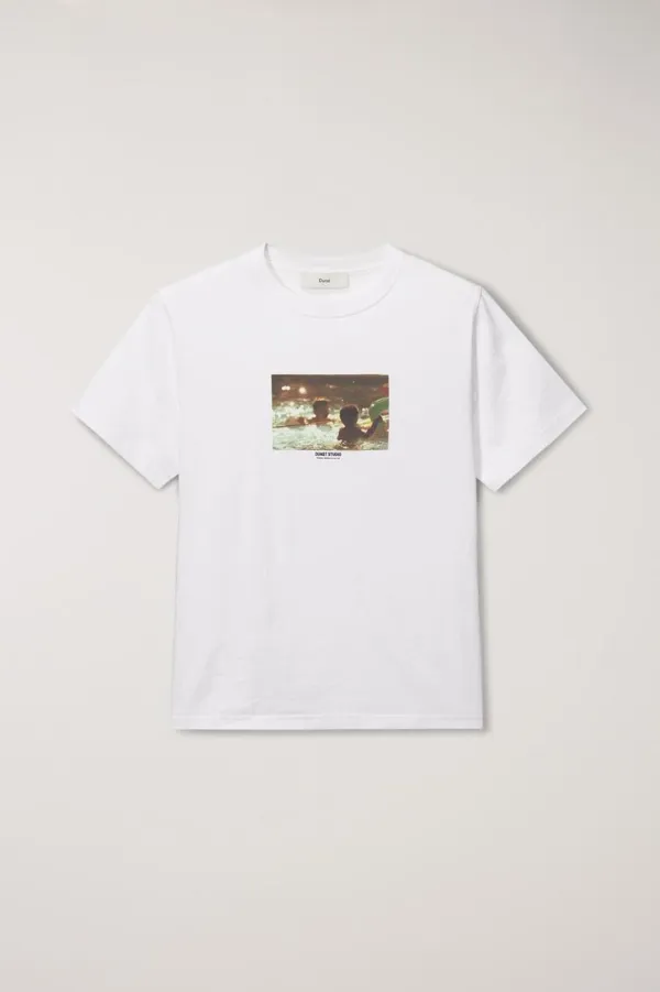 UNISEX CHILDHOOD PHOTO T-SHIRT OFF WHITE POOL MINT