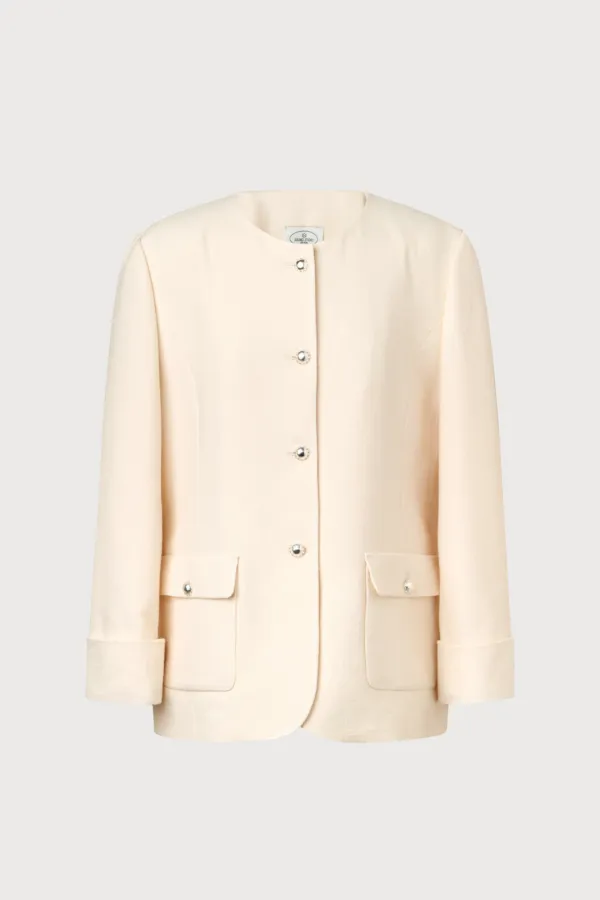Maison classic tweed (ivory, navy)