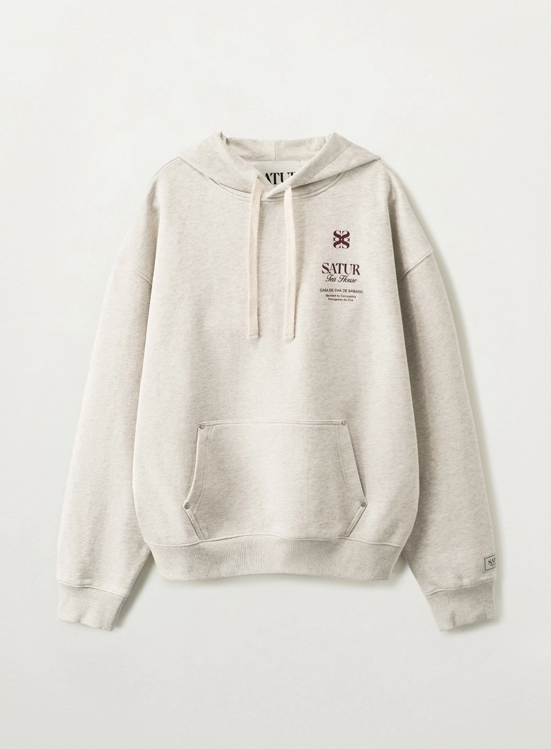 세터 [Exclusive] SATUR X Tea House Classic Rivet Hoodie - Oatmeal 상품 이미지 1