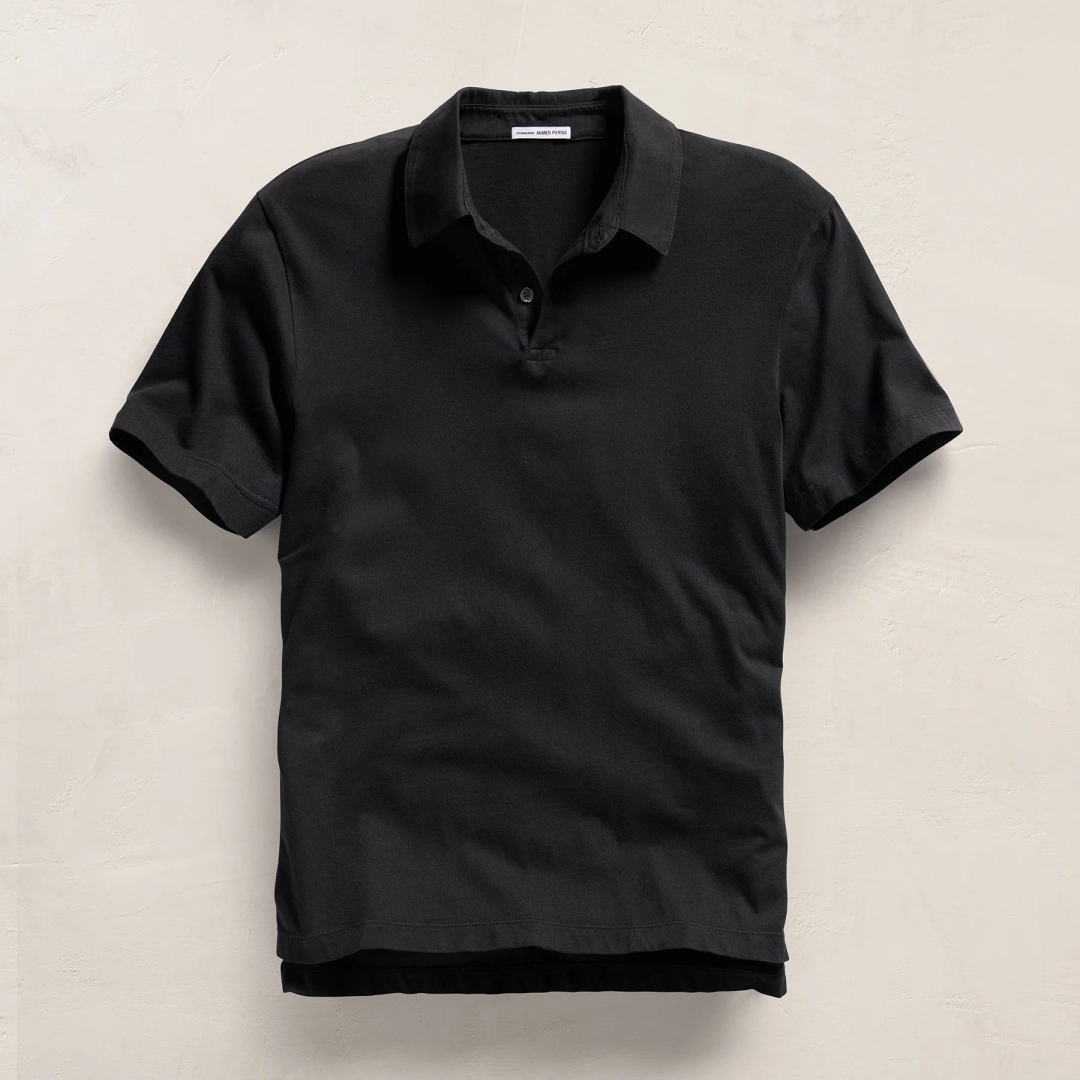 제임스펄스 3 Pack Sueded Jersey Polo - Black 상품 이미지 2