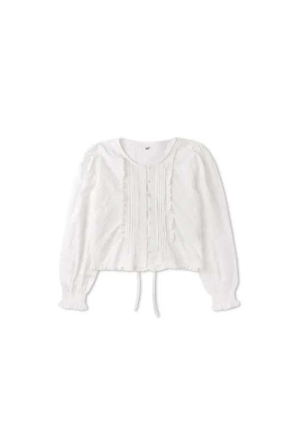 Mont lace blouse_ivory