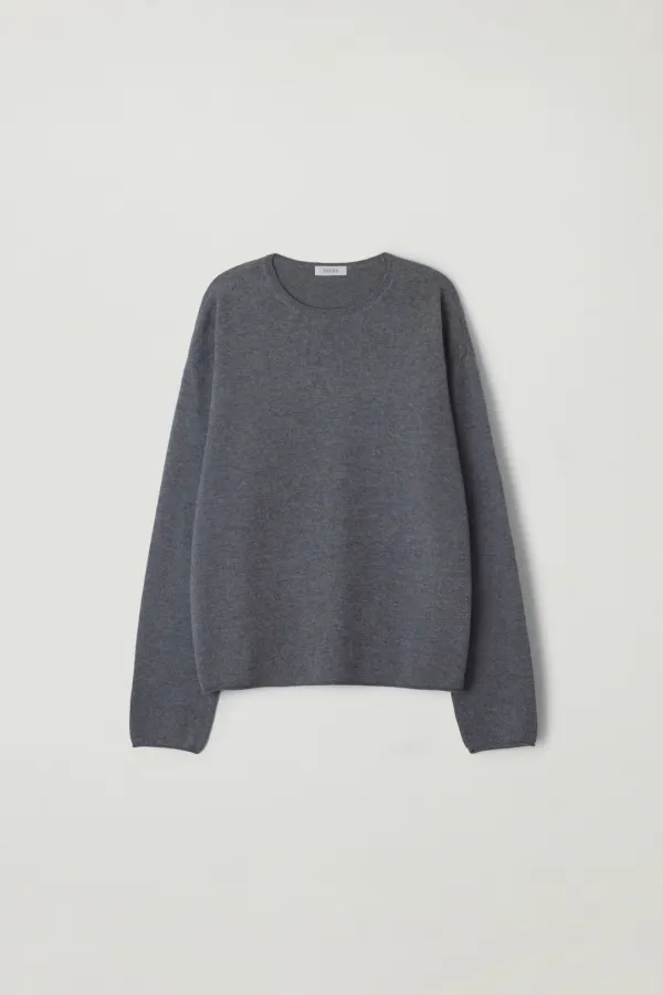 Wool oversized knit (Gray)
