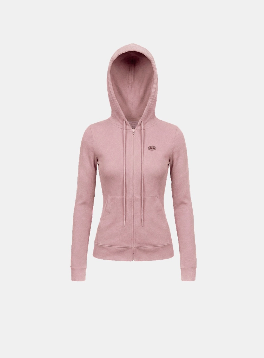 배드블러드 [w-hde26-011] BS Soft Terry Zip-Up Hoodie - Pink 상품 이미지 1