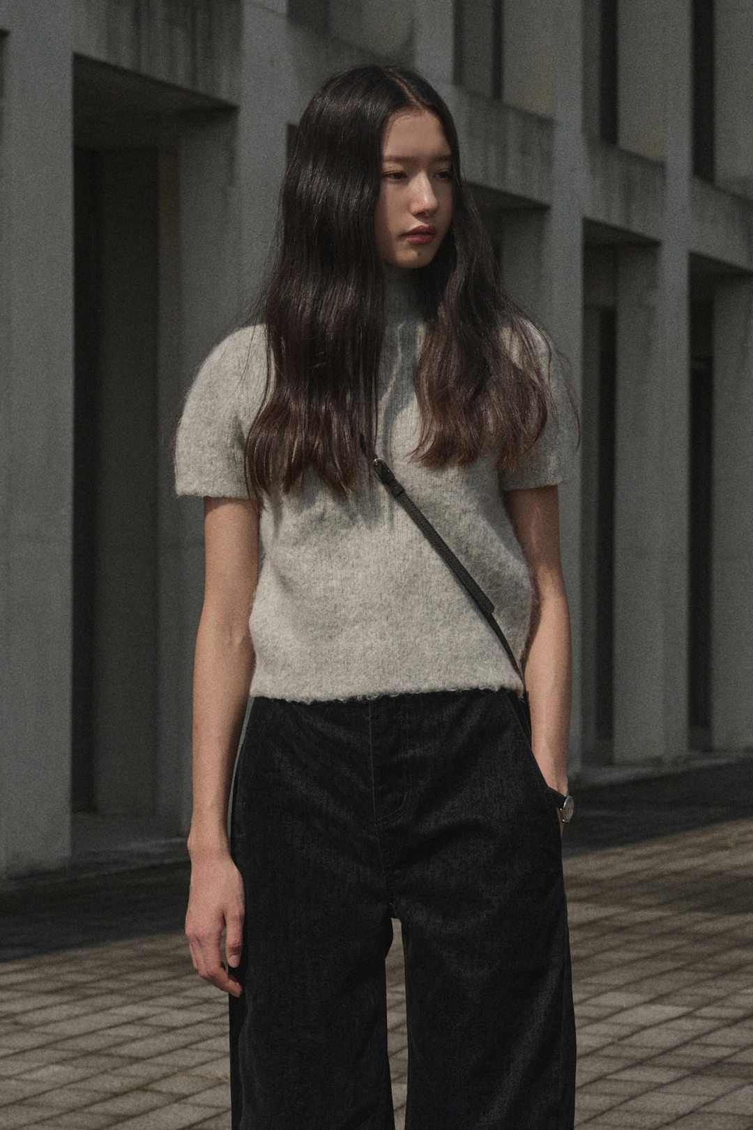 세이지먼트 ALERA ALPACA TURTLENECK HALF KNIT_GRAY 상품 이미지 2