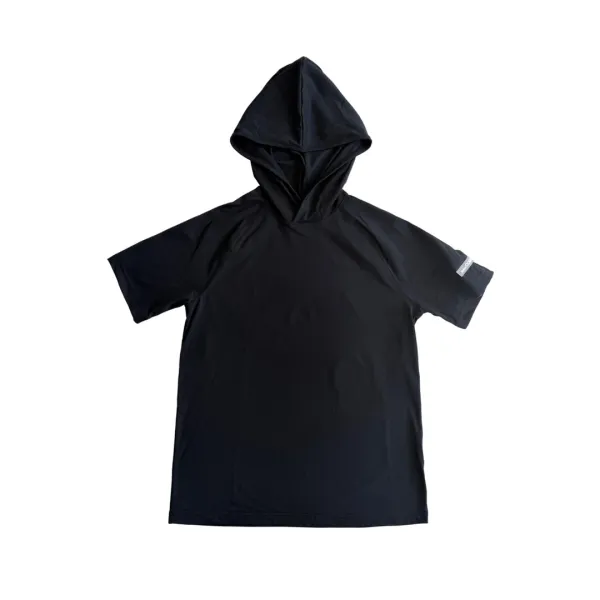 26-003 HOODED T-SHIRT (BLACK)