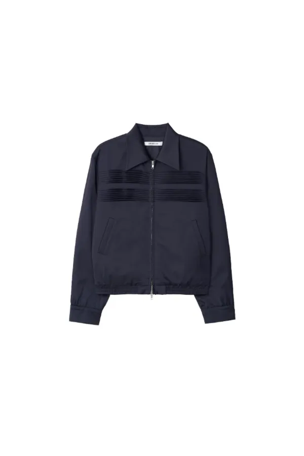 Pintuck jacket - Navy