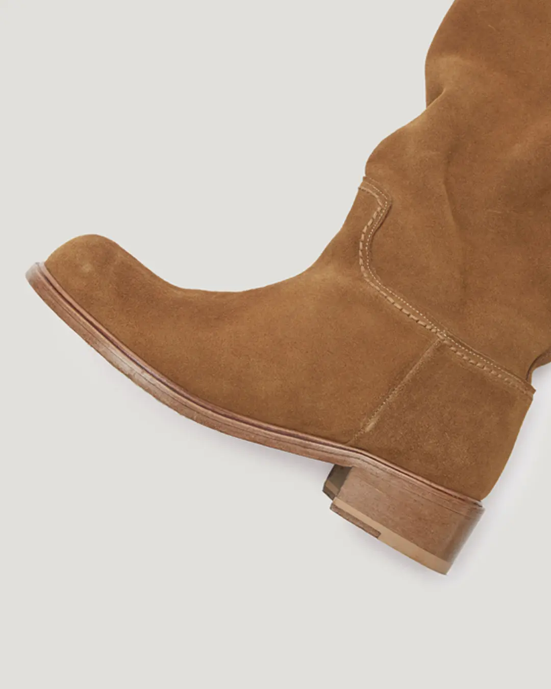 플레따 [Exclusive] flétta Handmade Real Cow Suede Boots_Camel 상품 이미지 3