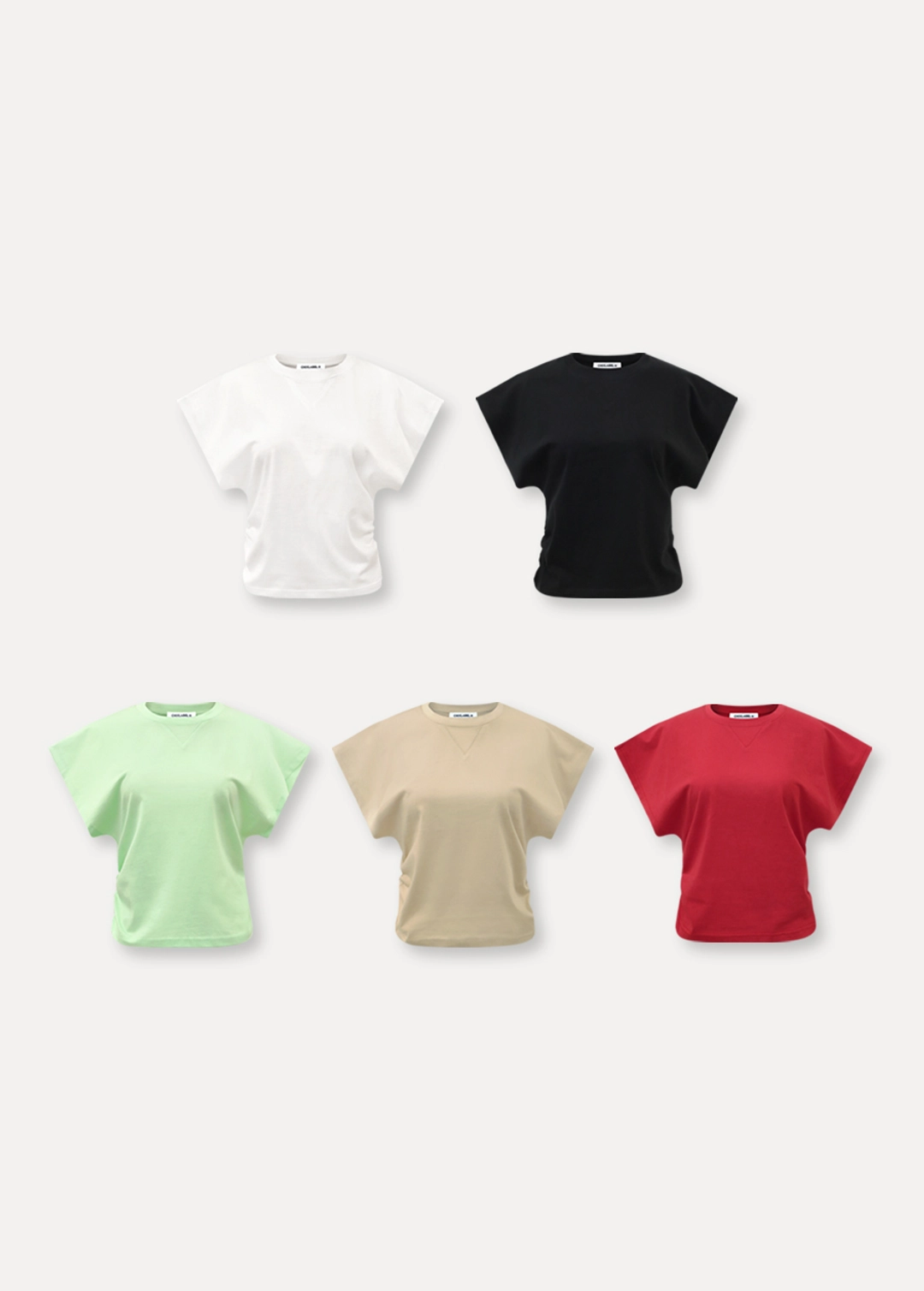 칙스라벨 CHIXLABEL H 클라우드 래글런 티셔츠 상품 이미지 3
