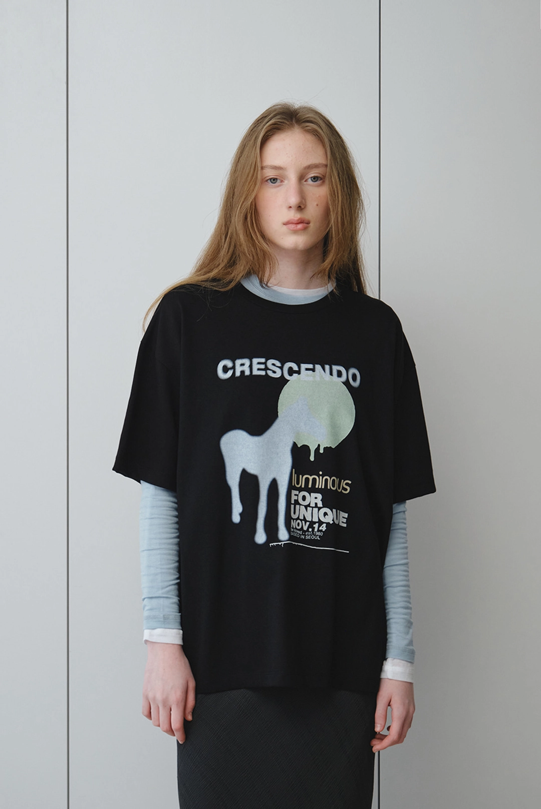 브렌다 브렌든 crescendo tee - black 상품 이미지 2