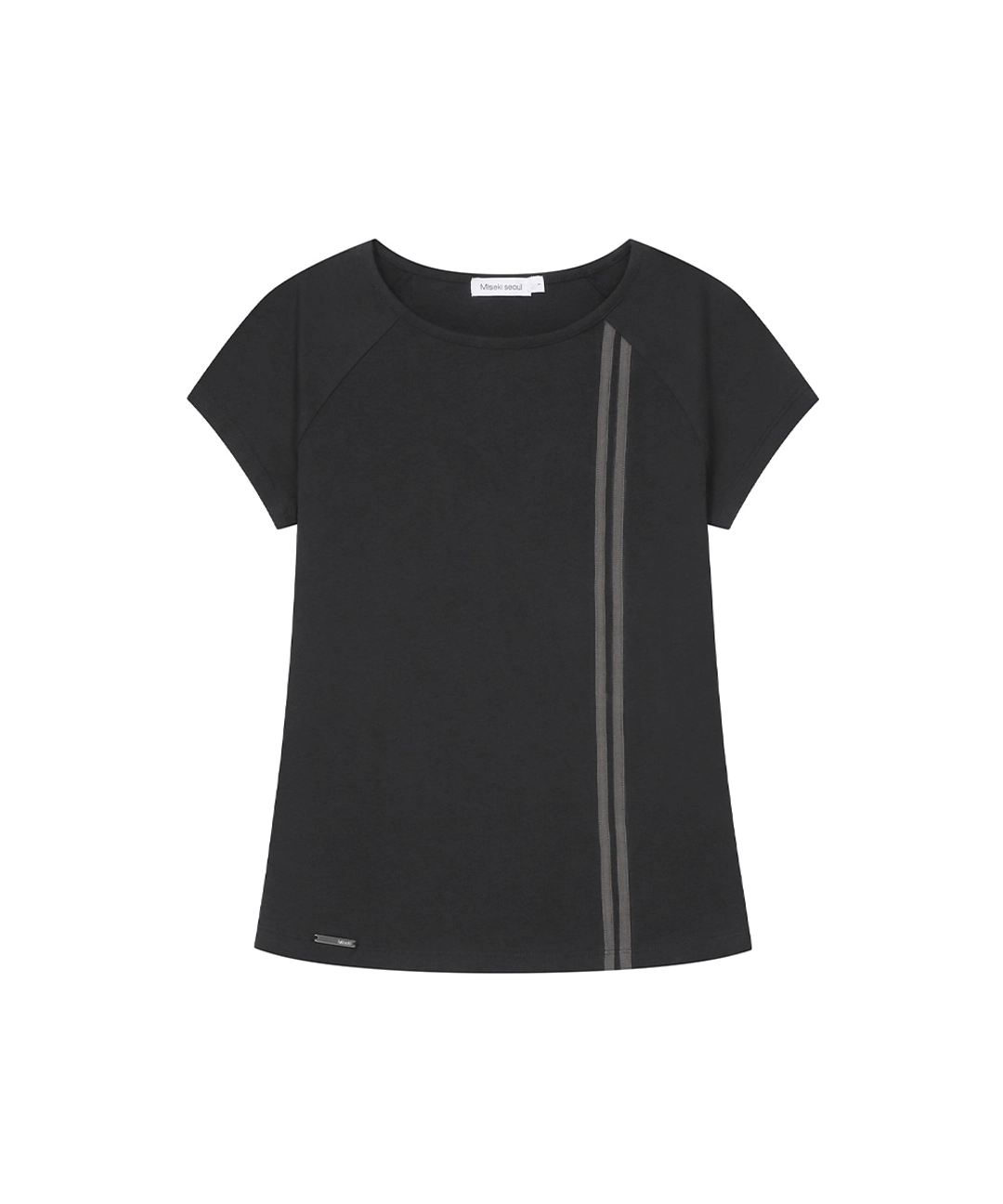 미세키서울 Double tape short sleeve BLACK 상품 이미지 1