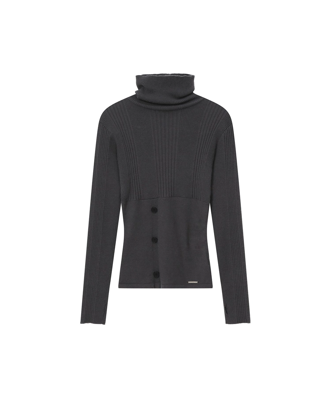 미세키서울 [10월 19일 발매] Back placket knit CHARCOAL 상품 이미지 2