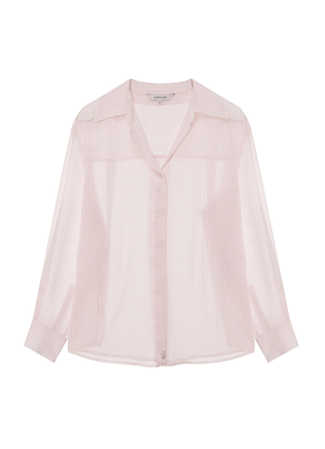 루에브르 Open-collar cross oversized Shirt SW5XB719-79 상품 이미지 3