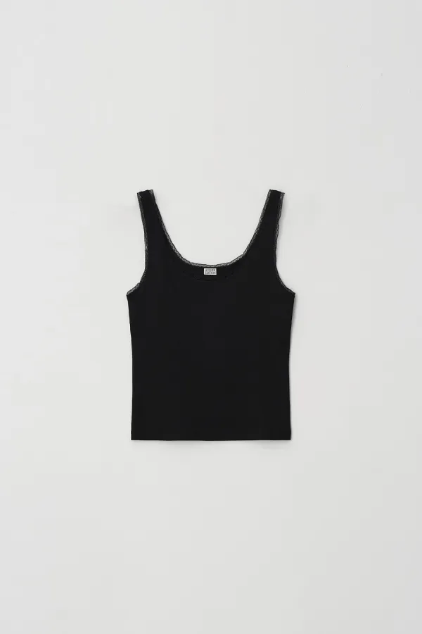 Lace Tank Top (black)