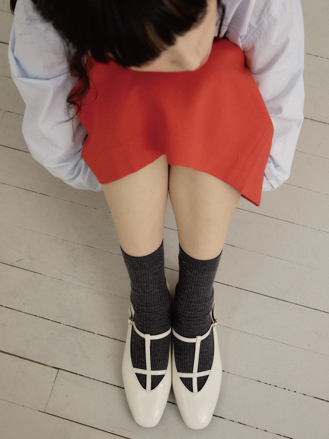 러브듀이 SILHOUETTE maryjane (round toe) / 크림 상품 이미지 2