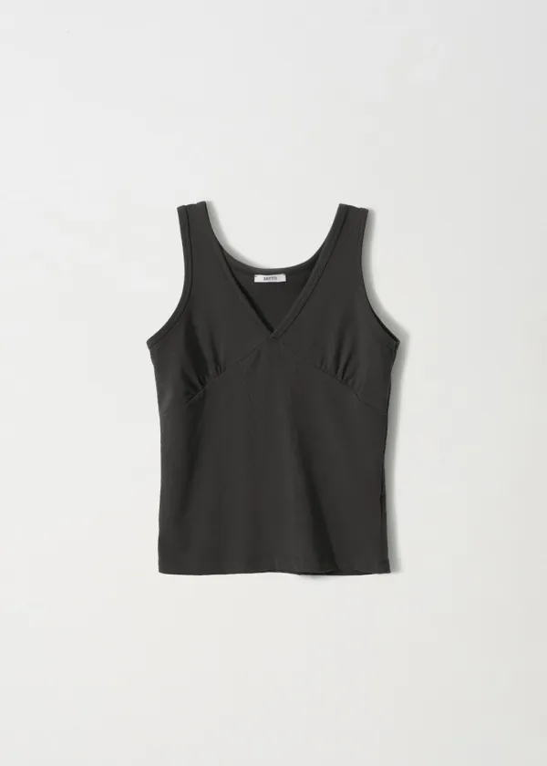 [3rd] V-Neck Sleeveless_Charcoal