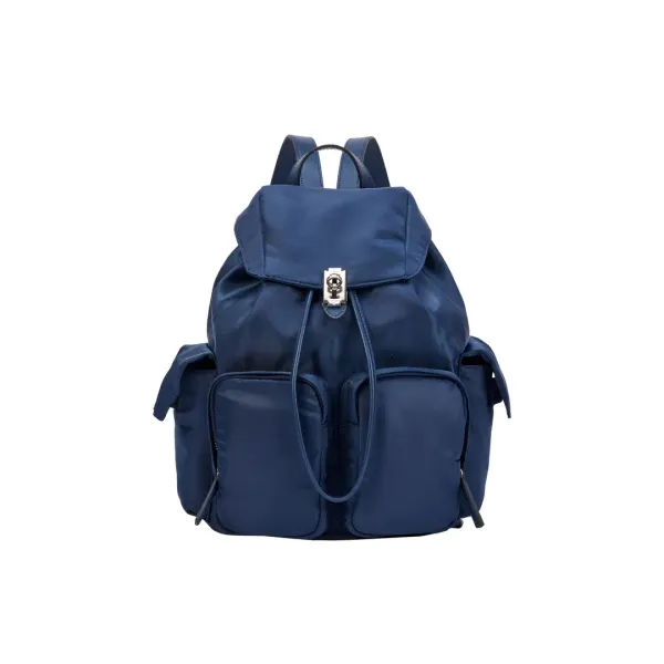 [아울렛] Hey Double Pocket Backpack M (헤이 더블 포켓 백팩 미듐) Navy