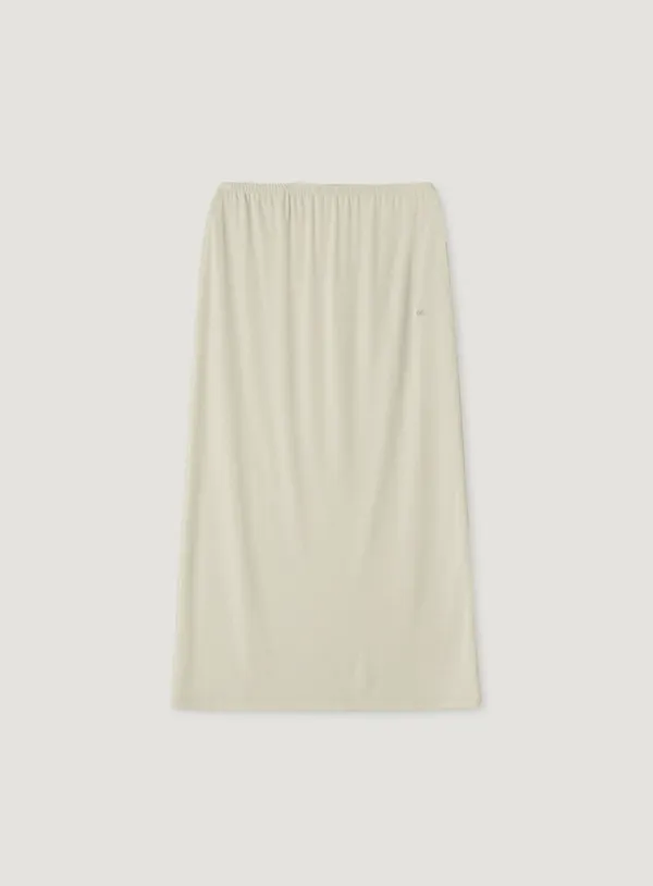 [ROUTINE] YORK BANDING SKIRT_MILK BEIGE