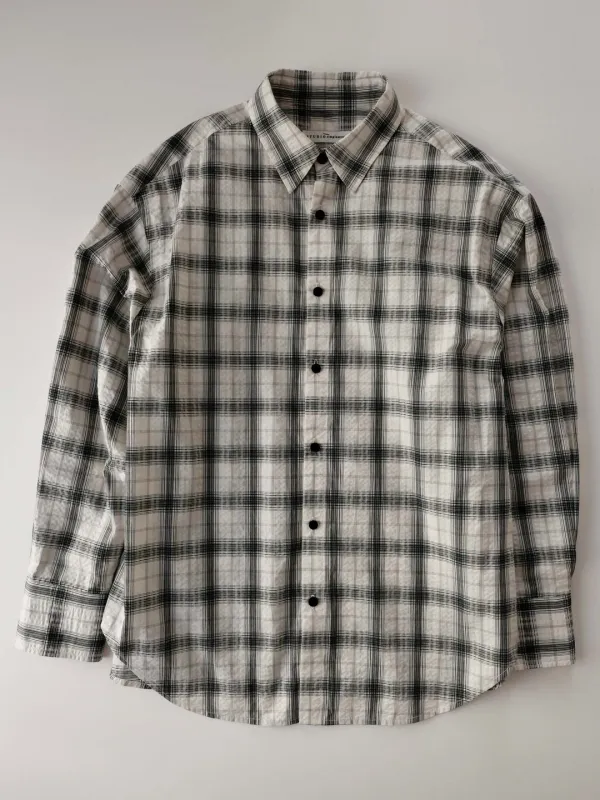 Classic Checked Shirt (ivory)