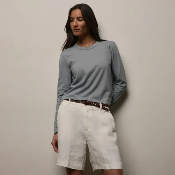 Brushed Elevated Jersey Long Sleeve Tee - Ore
