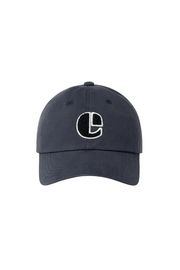 BOUCLE VINTAGE LOGO BALL CAP-NAVY