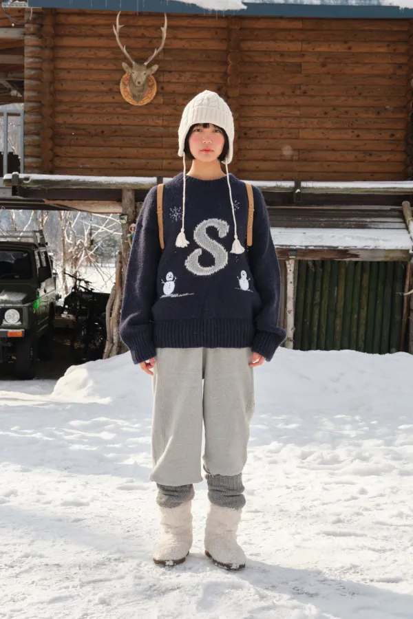 Snowball Symbol Logo Sweater - Navy