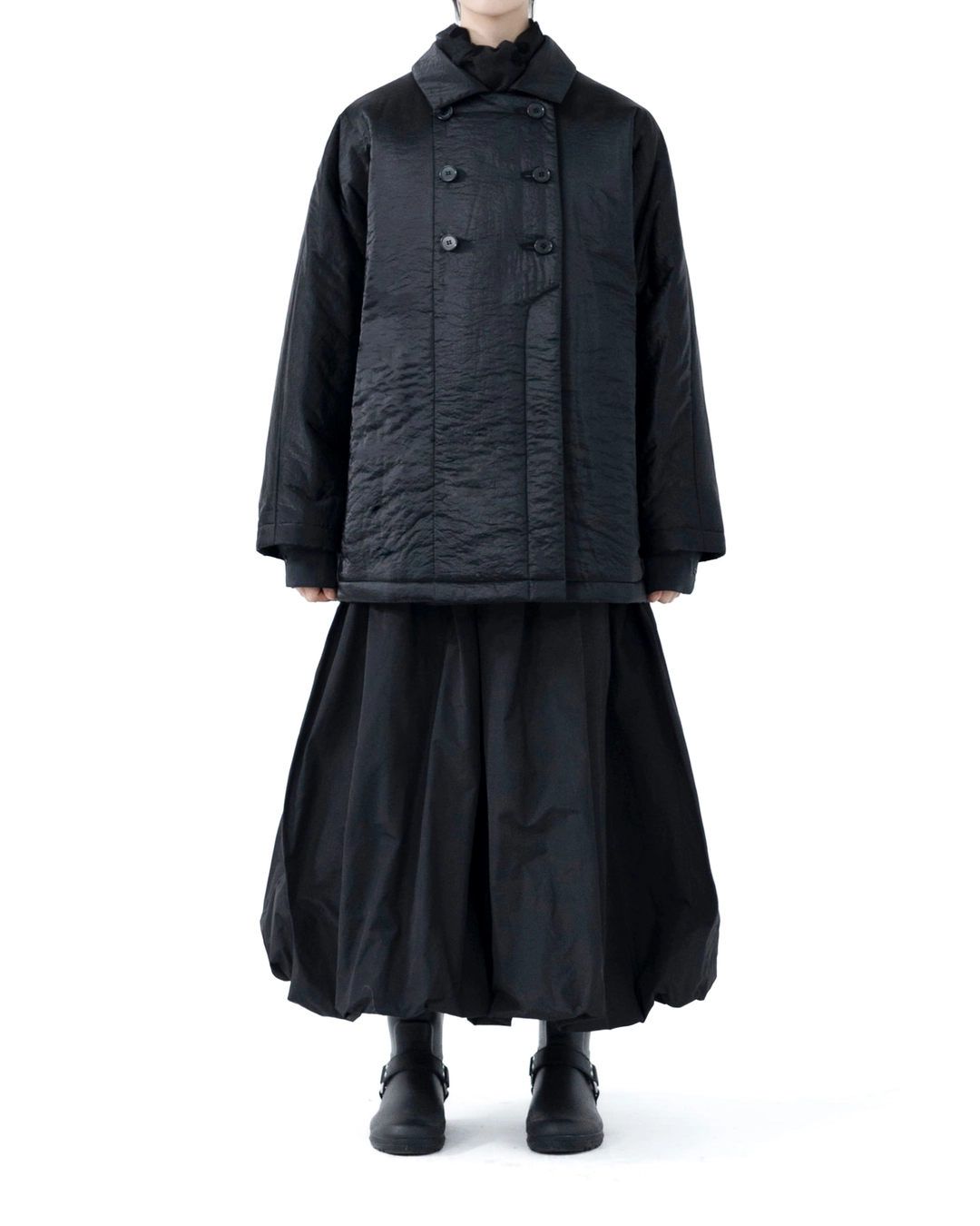 유노이아 flat collar padded jacket 상품 이미지 2
