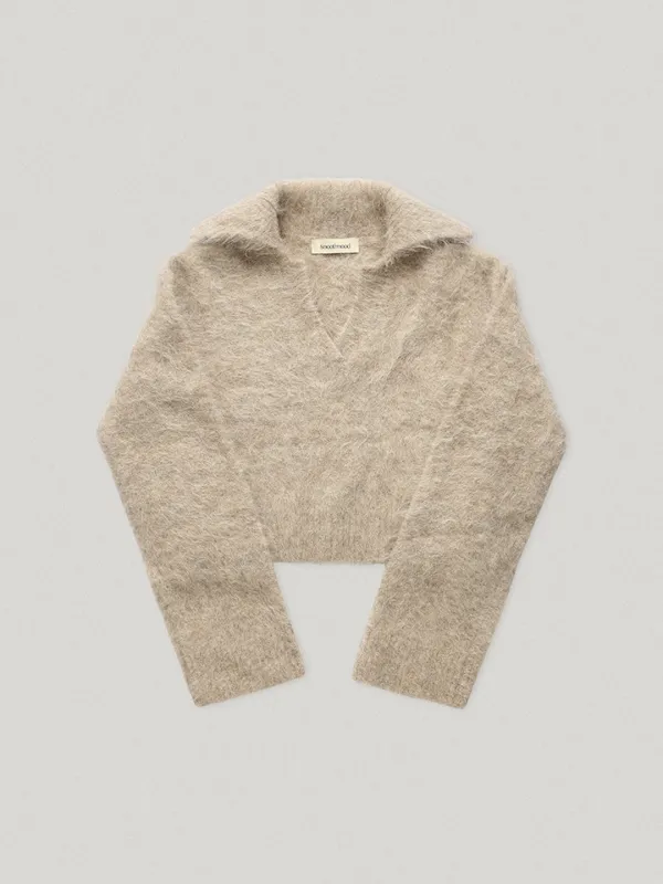 Morello Collar Knit Beige