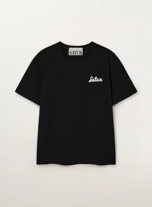 Flowing Small Logo T-Shirt - Black