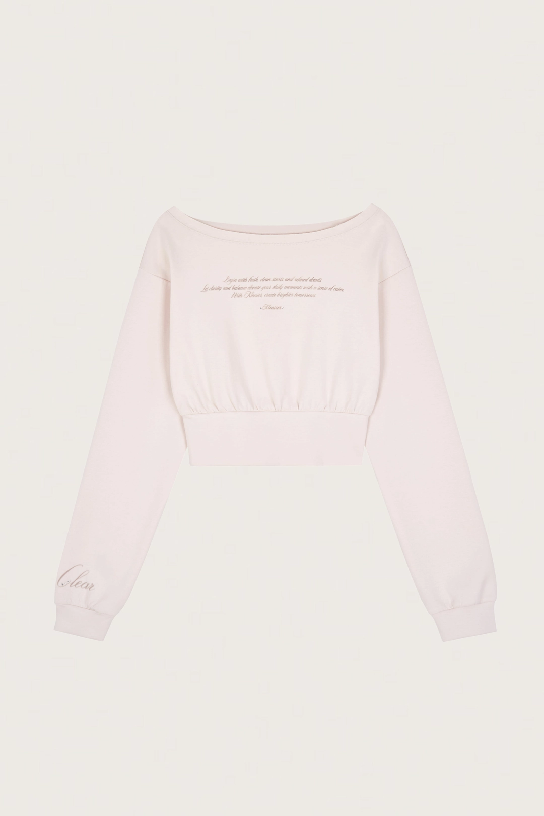 클리시어 Sugar lettering top, Baby Pink 상품 이미지 1