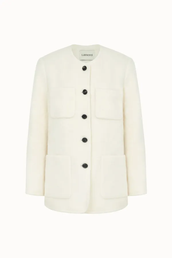 [2차 리오더]Alpaca Round Half Jacket[LMBFWI25JK107]-2color