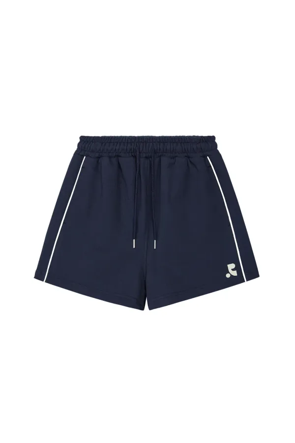 PIPING SWEAT SHORTS - NAVY
