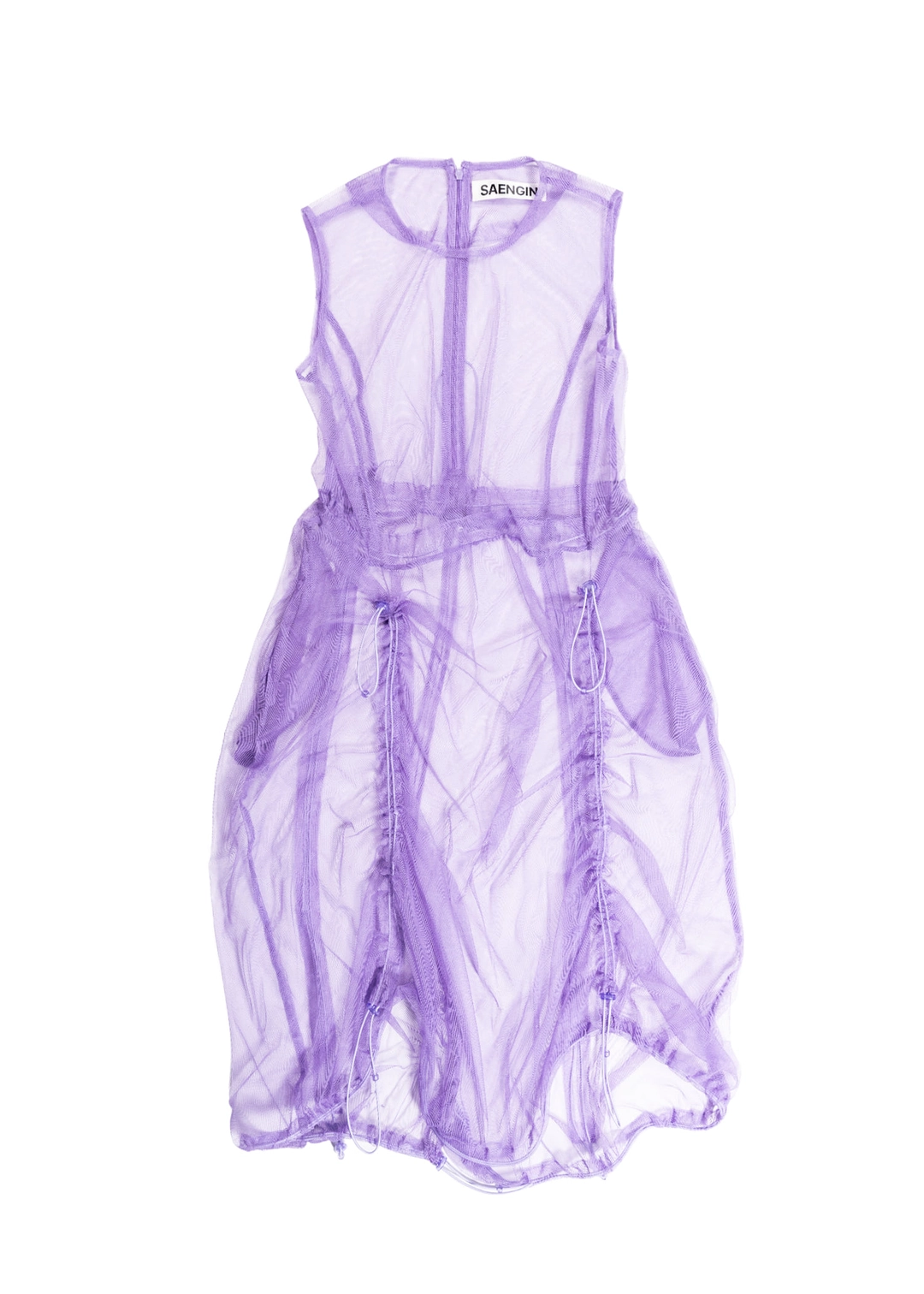 생긴 TULLE SHIRRING STOPPER DRESS - VIOLET 상품 이미지 2