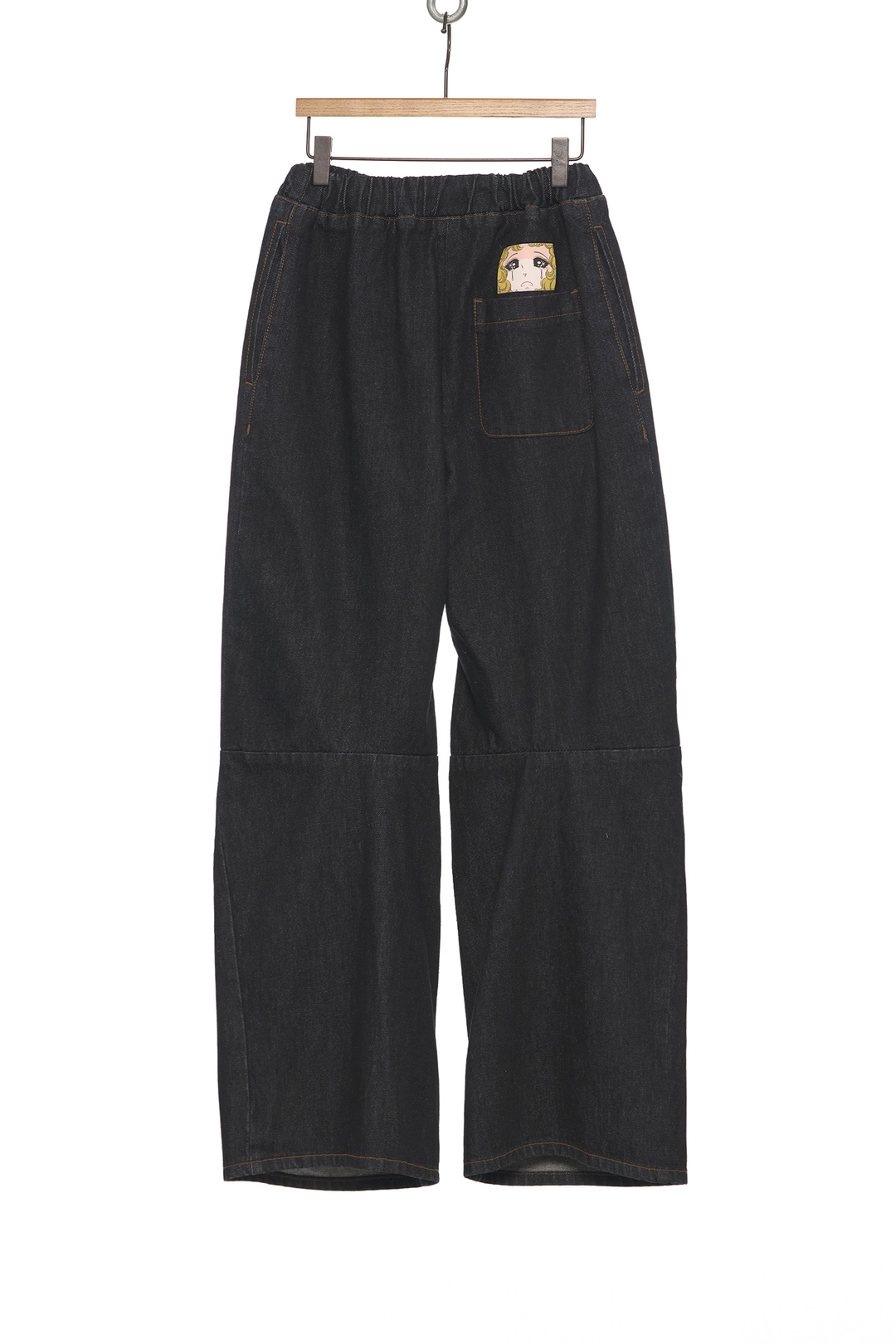 푸쉬버튼 SS25 BLACK RELAXED TUCKED JEANS 상품 이미지 3