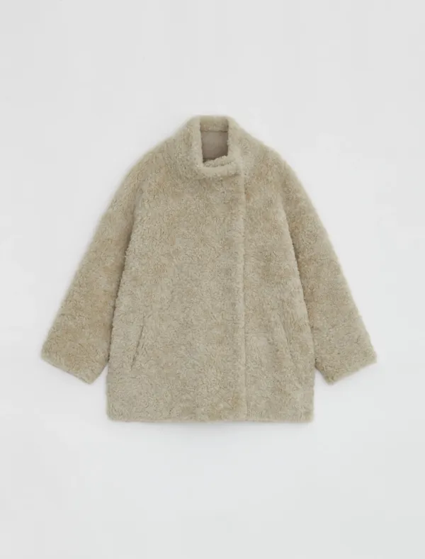 HIGH NECK SHEARING MUSTANG [BEIGE]