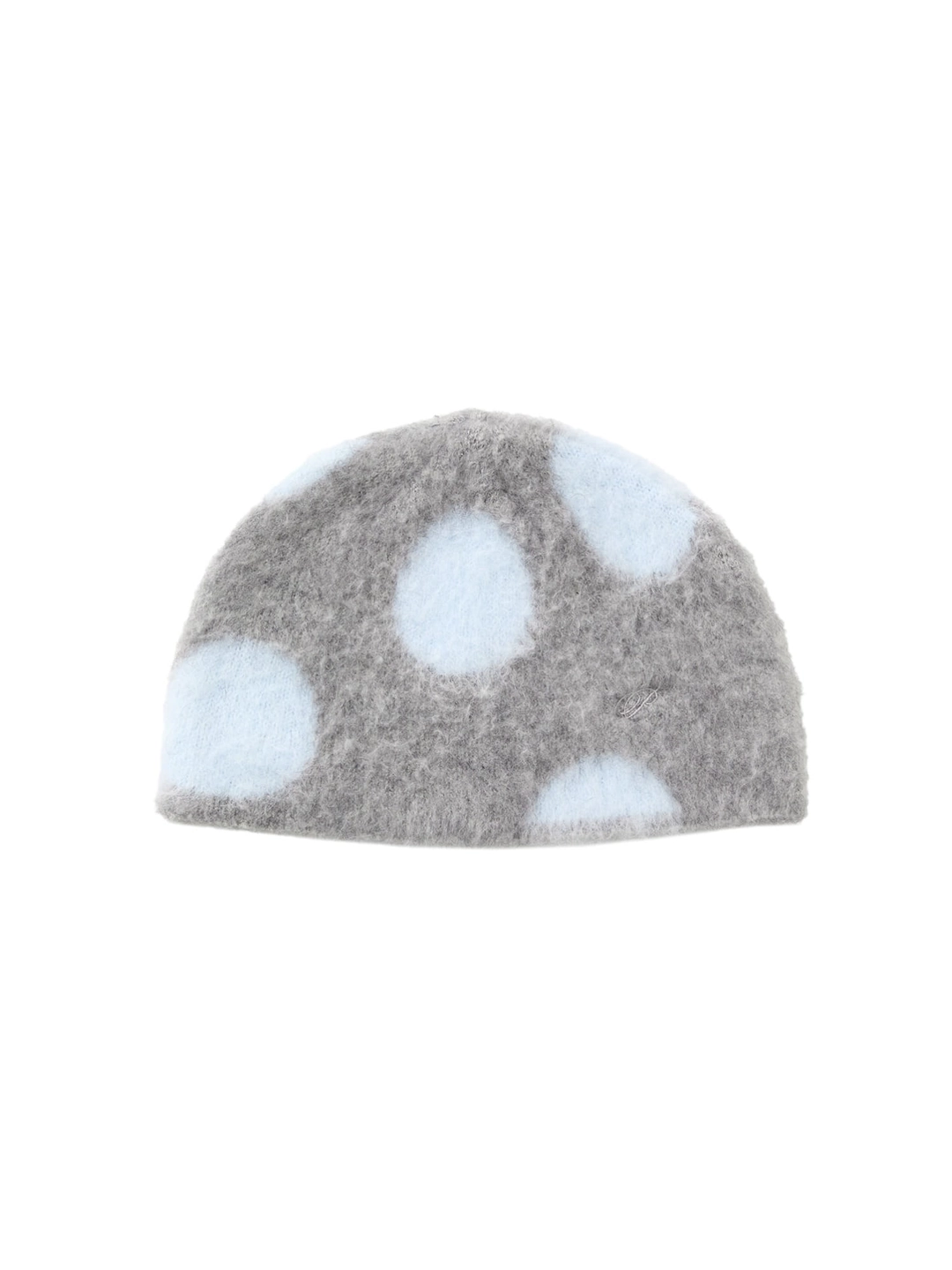 포에브 Fluffy Dotted Knit Beanie - Grey 상품 이미지 1