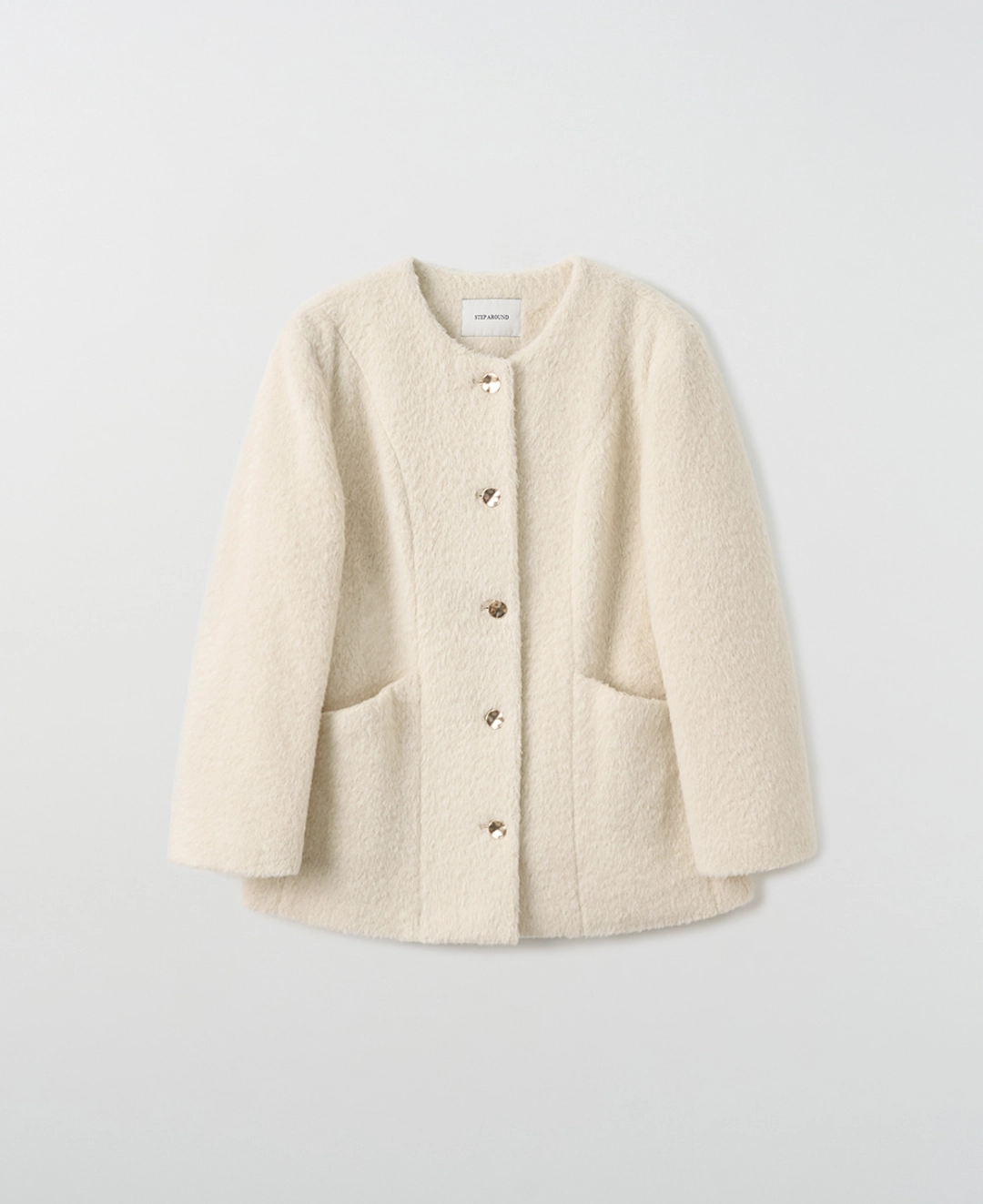 스텝어라운드 Suri Arpaca Round Mid Jacket_IVORY 상품 이미지 2