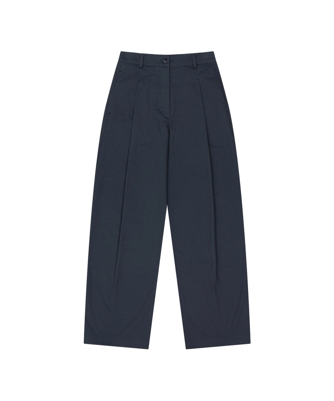 반원 아뜰리에 P3327 커브드 원턱 팬츠_Navy 상품 이미지 1