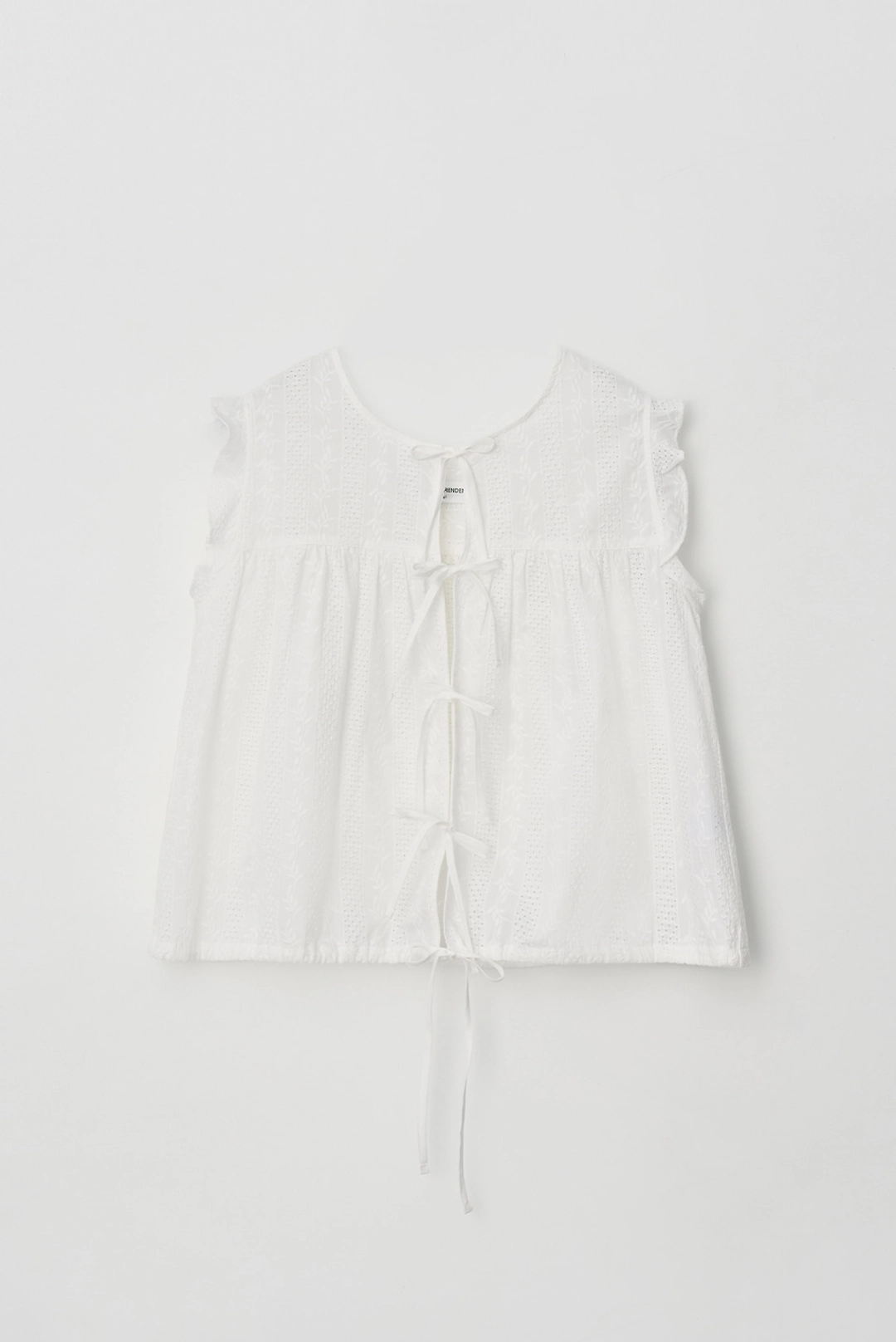 브렌다 브렌든 two way string blouse - ivory 상품 이미지 1